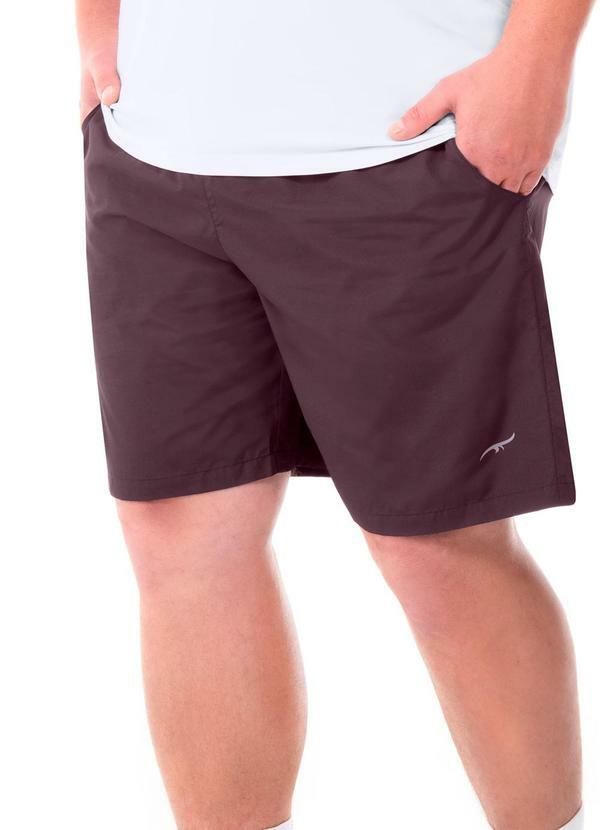 Bermuda Fitness com Bolso Roxo