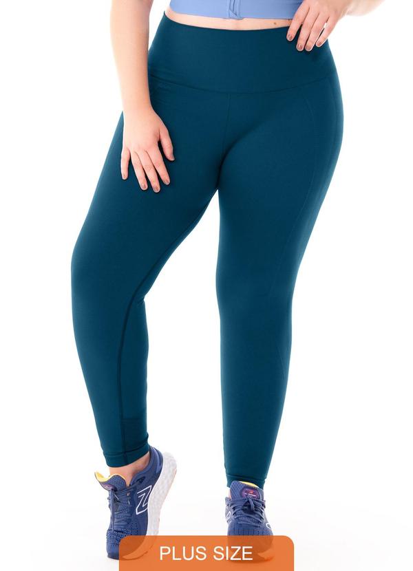 Calça Legging Plus High Rise Anoitecer Azul