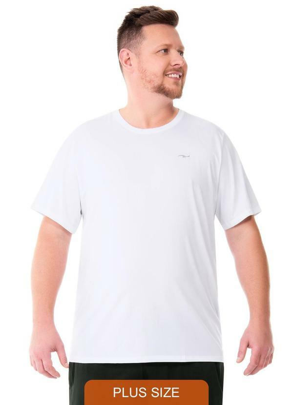 Camiseta Fitness Plus Dry Branco