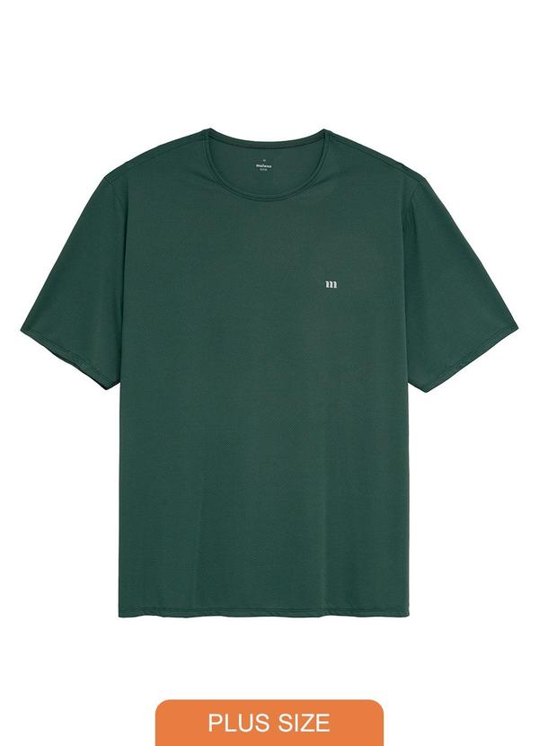 Camiseta Regular Dry Active Plus Verde Petróleo