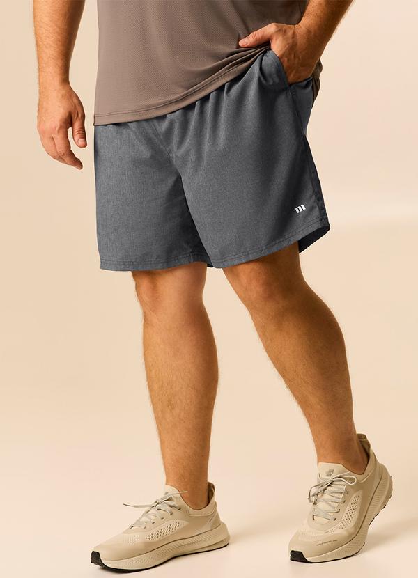 Shorts Masculino Active Plus Cinza Escuro