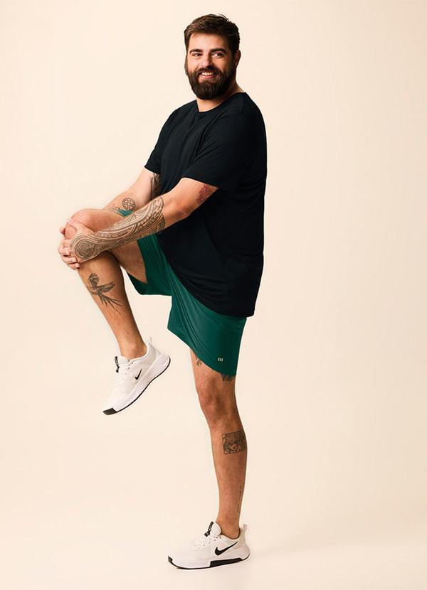Shorts Masculino Active Plus Verde Esmeralda