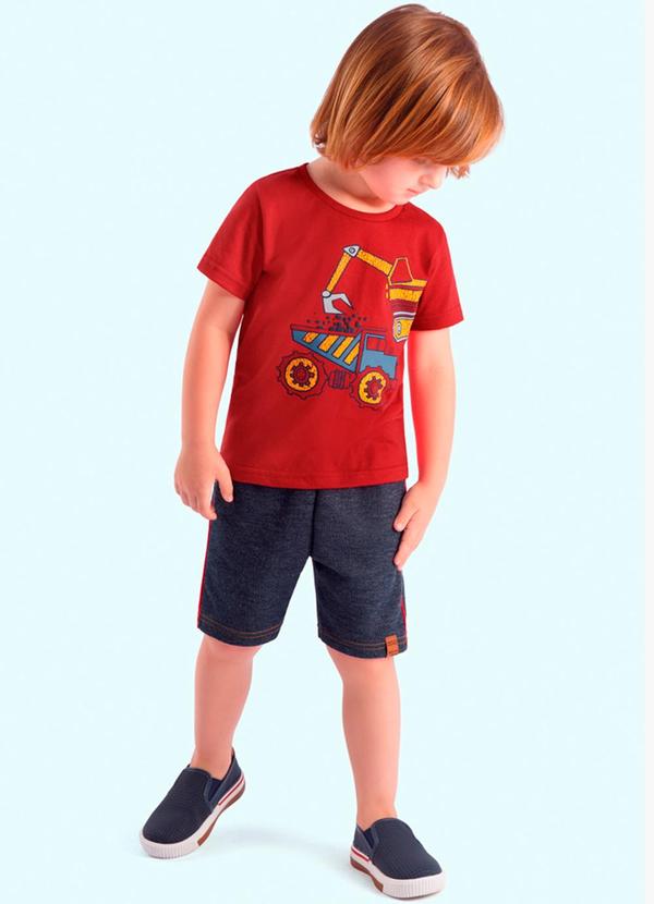 Vista 2 Conjunto Infantil Menino Marrom Brandili Mundi Brandili Mundi