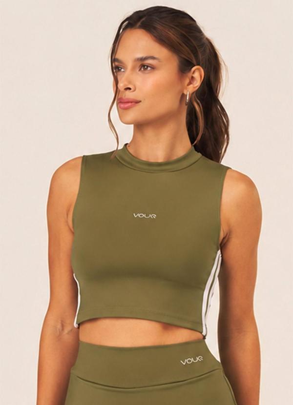 Cropped Fitness Fit-Tech Sport Regata Musgo