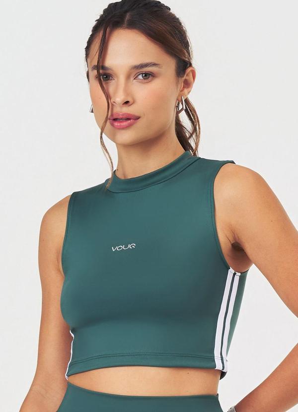 Cropped Fitness Fit-Tech Sport Regata Verde