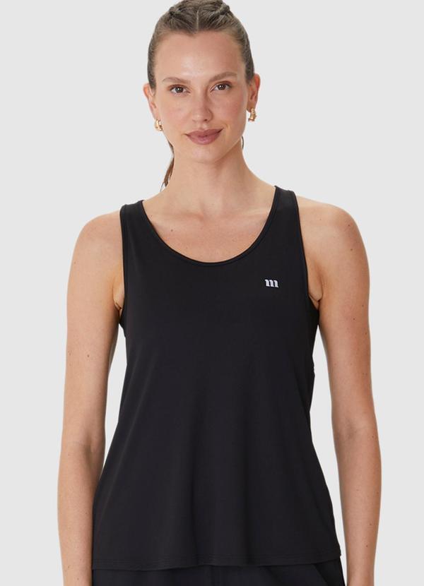Regata Alongada Malha Dry Preto
