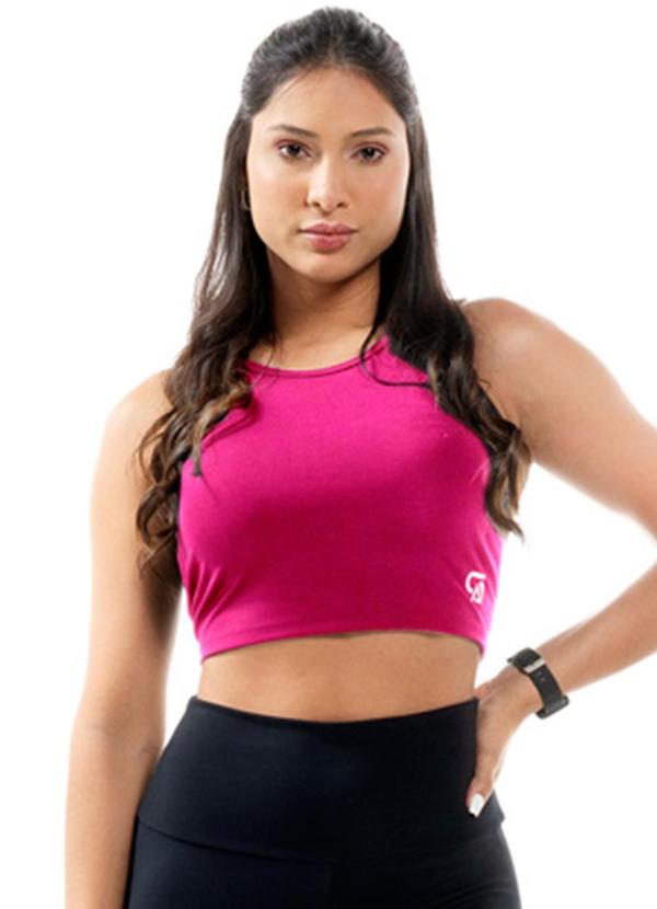 Regata Fitness Feminina Cropped Rosa