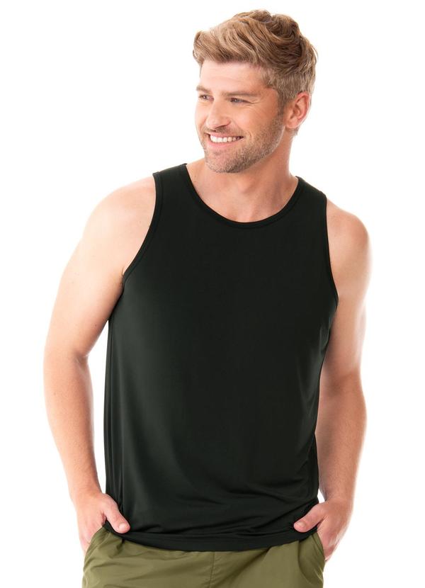 Regata Fitness Masculina Preto