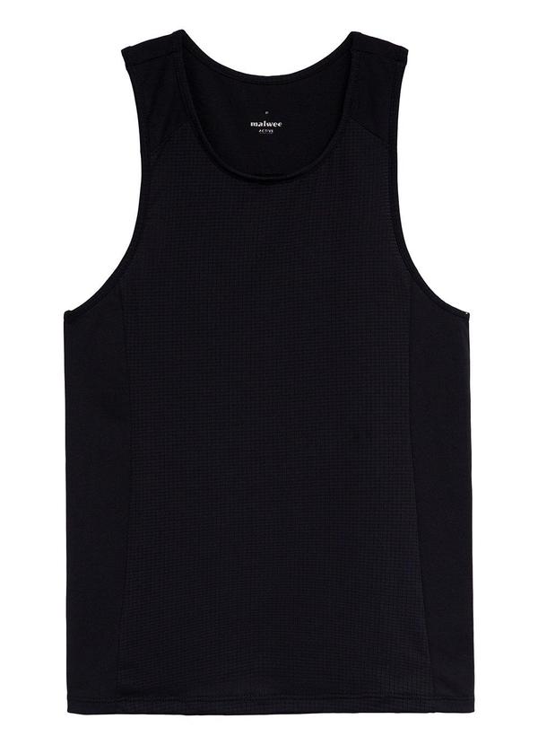 Regata Justa Malha Uv Active Preto