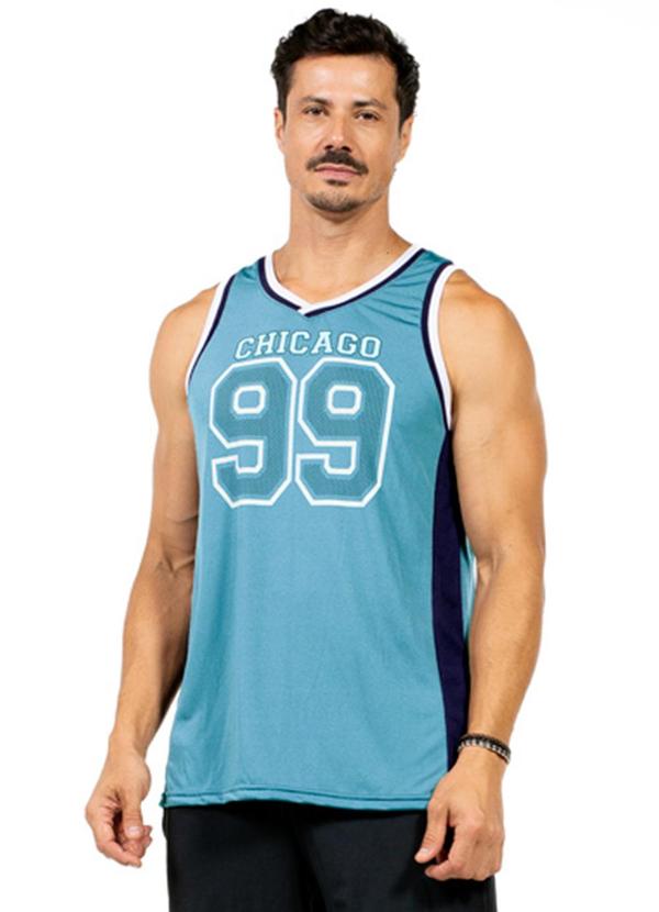 Vista 2 Regata Machão Masculina Azul Decoy Decoy