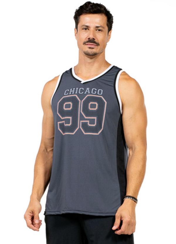 Vista 2 Regata Machão Masculina Cinza Decoy Decoy