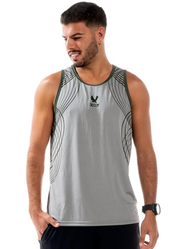 Vista 2 Regata Masculina Fitness Cinza Decoy Decoy