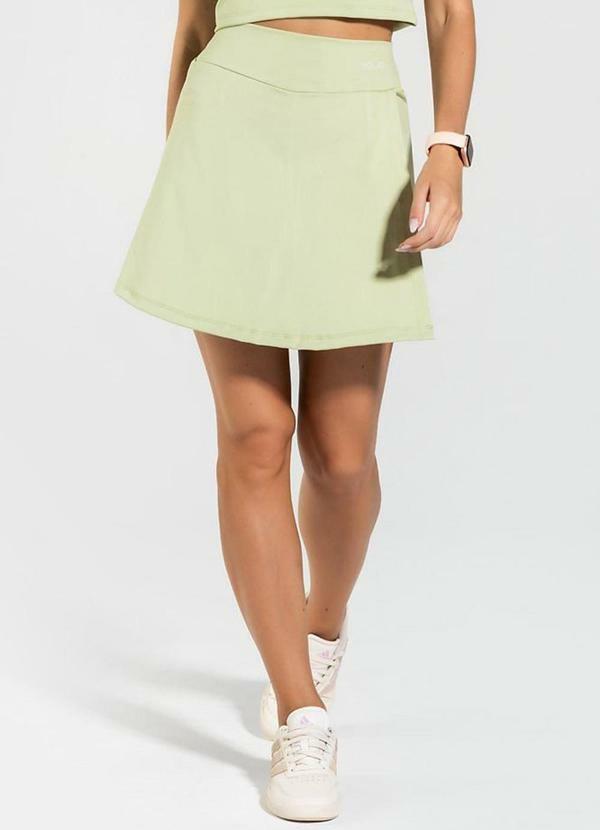 Short Saia Fitness Fit-Tech Goes com Bolso Verde