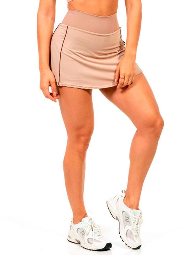 Short Saia Suplex Feminina Marrom