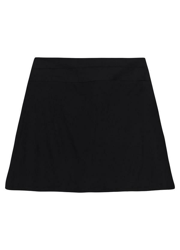 Vista 2 Shorts Saia Evasê Dry Fit Active Preto Enfim Enfim