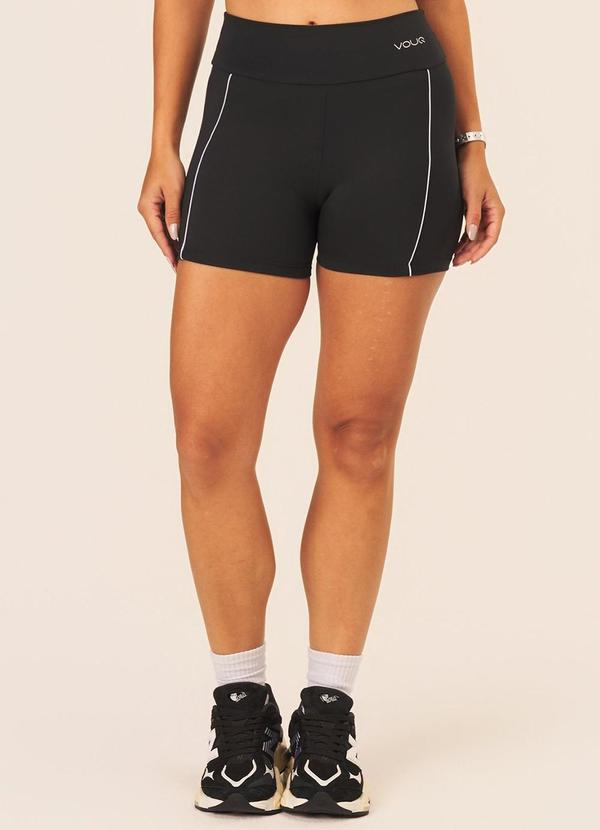 Short Feminino Fit-Tech Fitness Line Preto