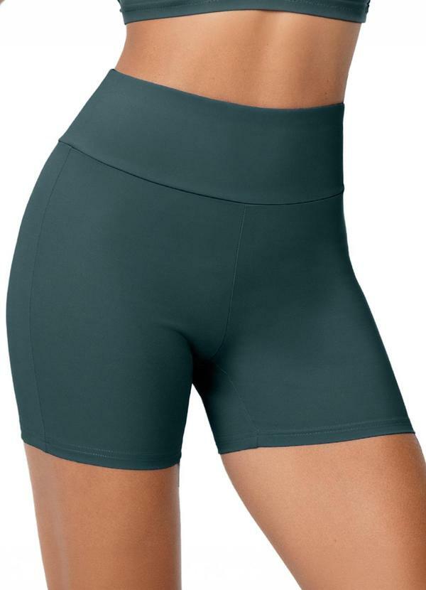 Short Fitness Compressão Cós Anatômico Verde