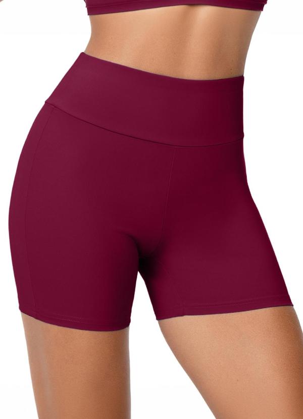 Short Fitness Compressão Cós Anatômico Vermelho