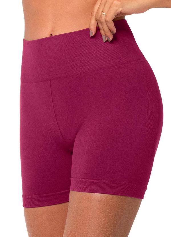 Short Fitness Empina Bumbum sem Costura Rosa
