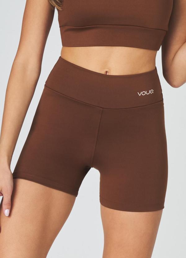 Short Fitness Fit-Tech Essential Marrom