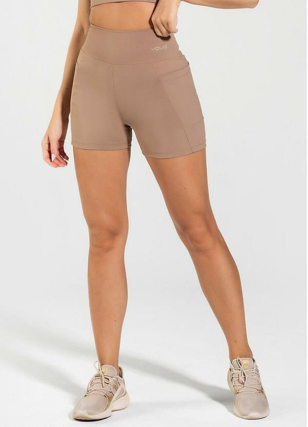 Short Fitness Run com Bolso Funcional Amêndoa