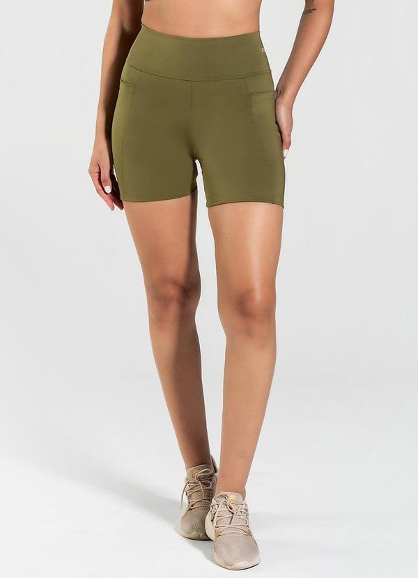 Short Fitness Run com Bolso Funcional Musgo