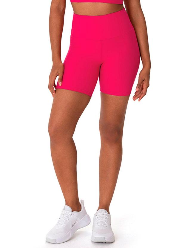 Short Justo em Malha Eco Active Rosa Escuro