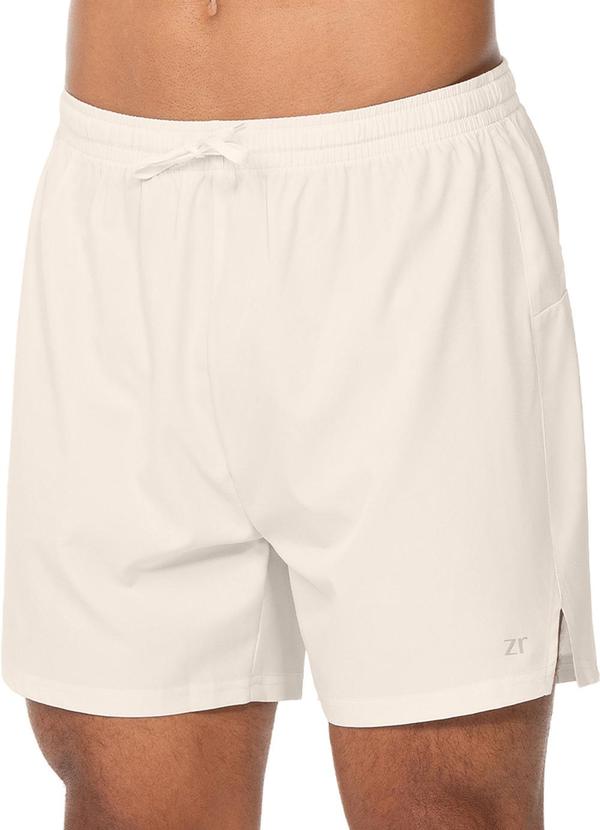 Short Masculina Bolso com Zíper Off-White