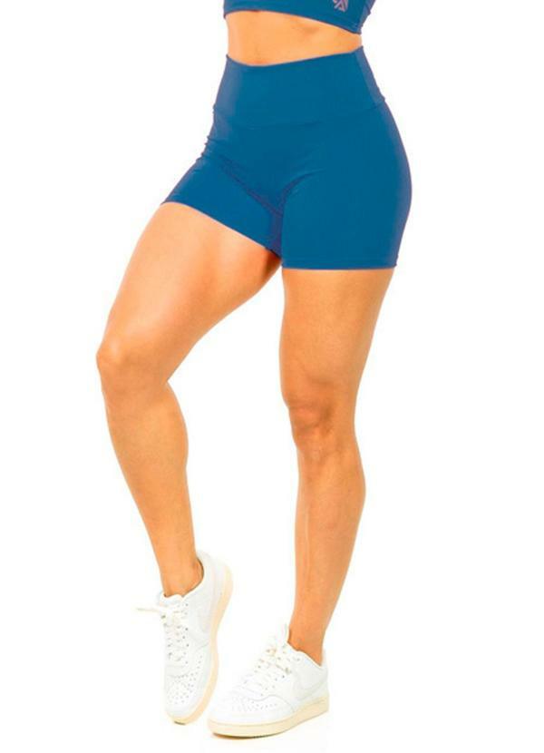 Short Power Feminina Azul