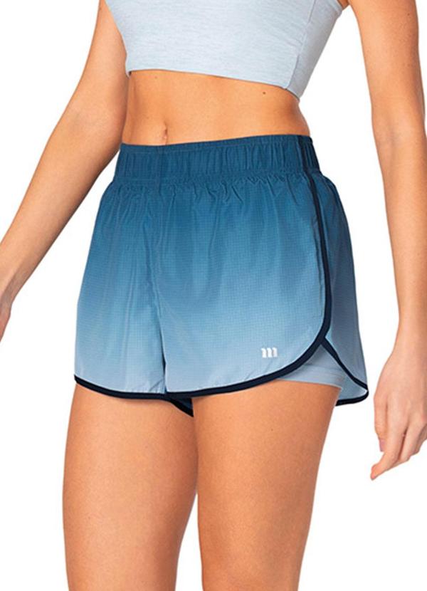 Shorts Duplo Active Azul