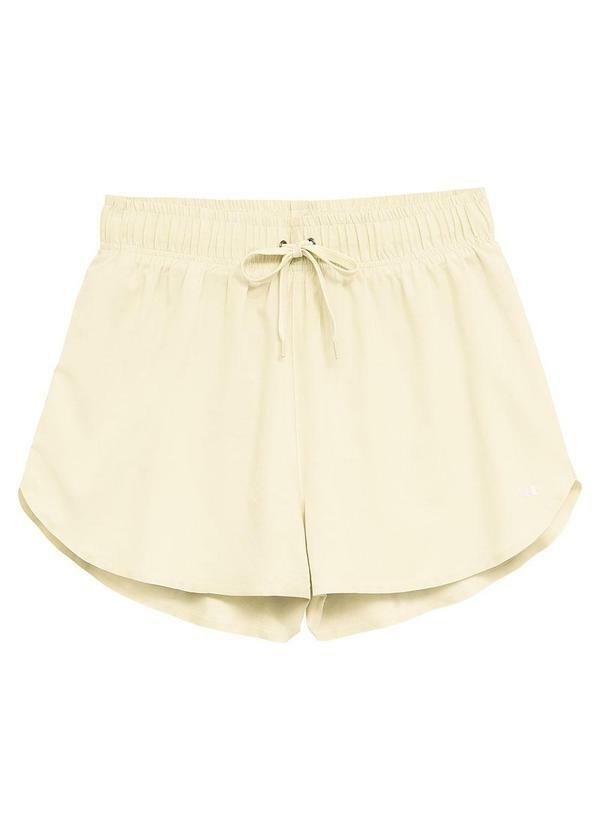 Shorts Duplo com Refletivo Active Off White