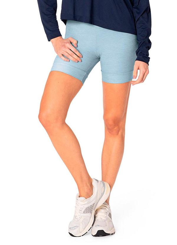 Shorts Justo Dry Uv Active Azul Pastel