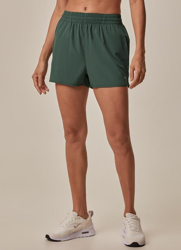 Shorts Runner Bolso Active Verde Petróleo