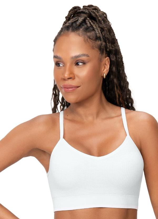 Top Alças Reguláveis Bojo Removível Off-White