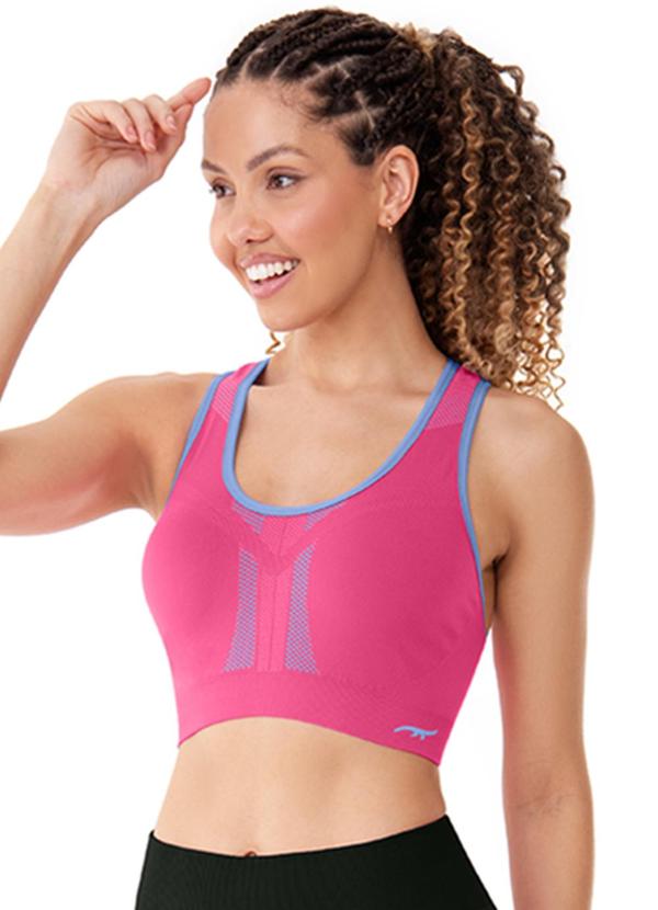 Top Discovery Dupla Face Rosa