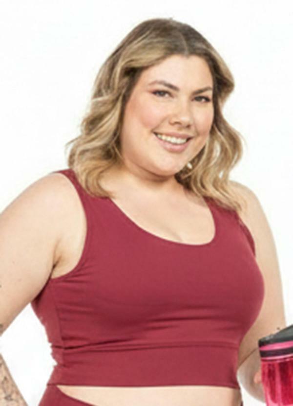 Top Feminino com Alça Largas Bordo