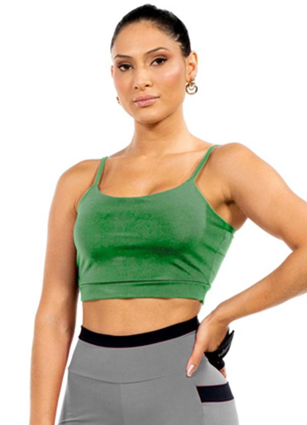 Top Feminino Fitness Verde