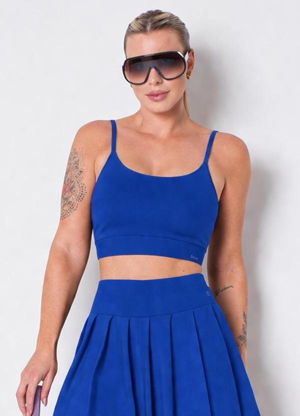 Top Fernanda Azul Luxo