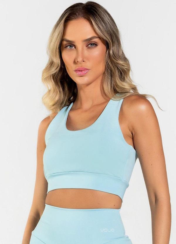 Top Fitness Fit-Tech Feminino Curve Azul