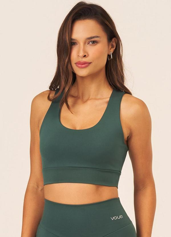 Top Fitness Fit-Tech Feminino Curve Verde Selva