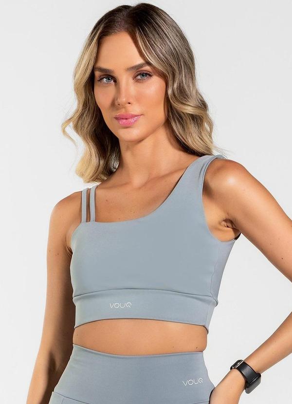 Top Fitness Fit-Tech Feminino Dual Run Chumbo