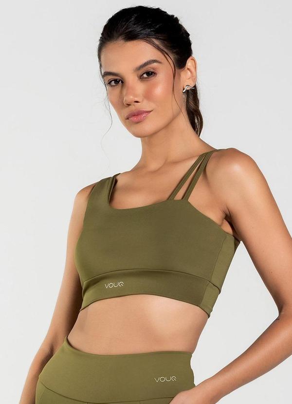 Top Fitness Fit-Tech Feminino Dual Run Musgo