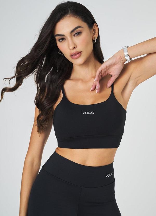 Top Fitness Fit-Tech Feminino Essential Preto