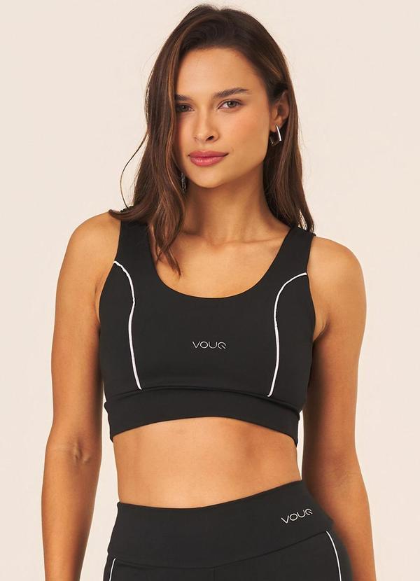 Top Fitness Fit-Tech Feminino Line Preto