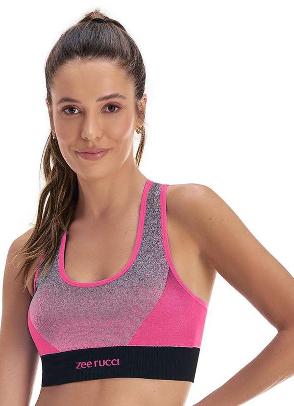 Top Mescla Jacquard Degradê Rosa