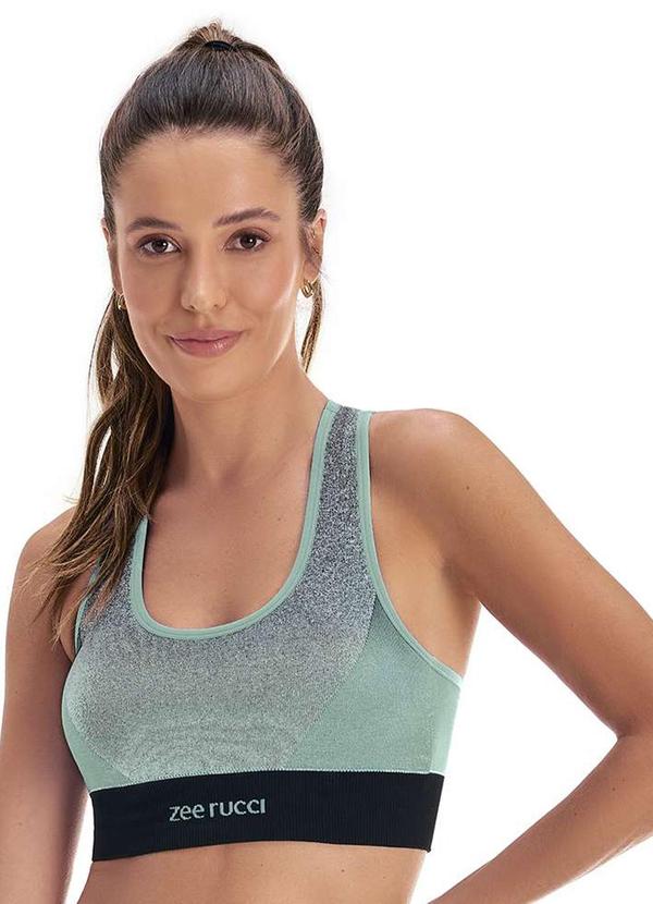 Top Mescla Jacquard Degradê Verde