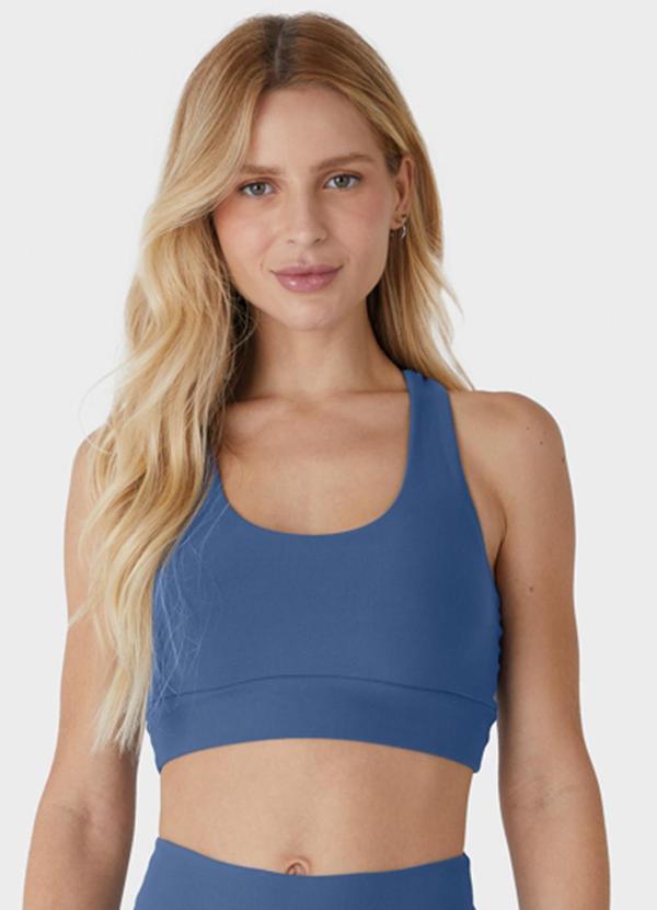 Vista 2 Top Nadador Compress Active Azul Enfim Enfim