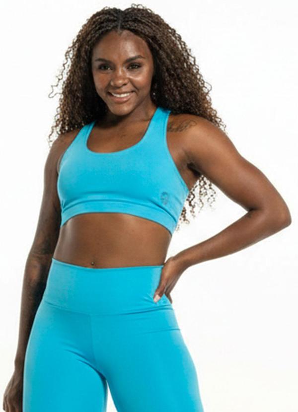 Top Nadador Feminino Azul