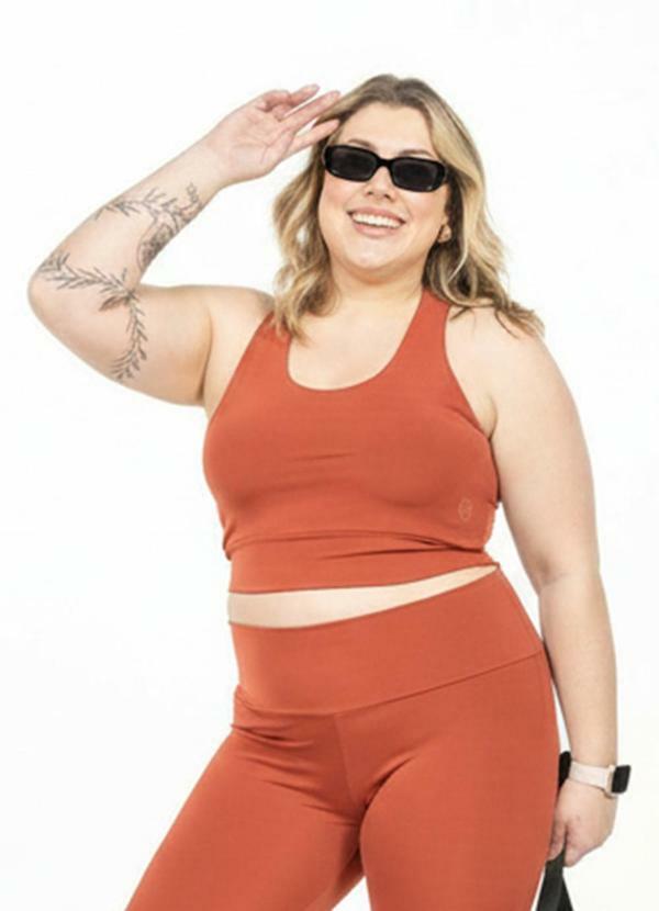 Top Nadador Plus Size Terracota