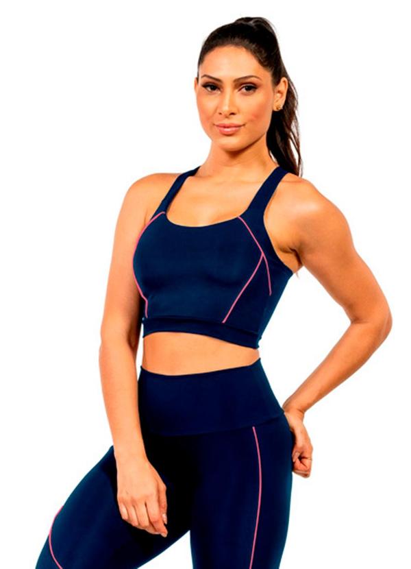 Top Power Feminino Azul